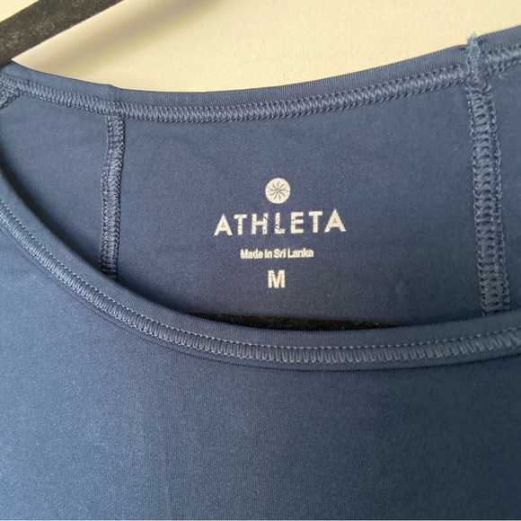 Athleta Sculptek Stealth Top Long Sleeve Shirt-Constellation Blue-Size Medium - Picture 3 of 5